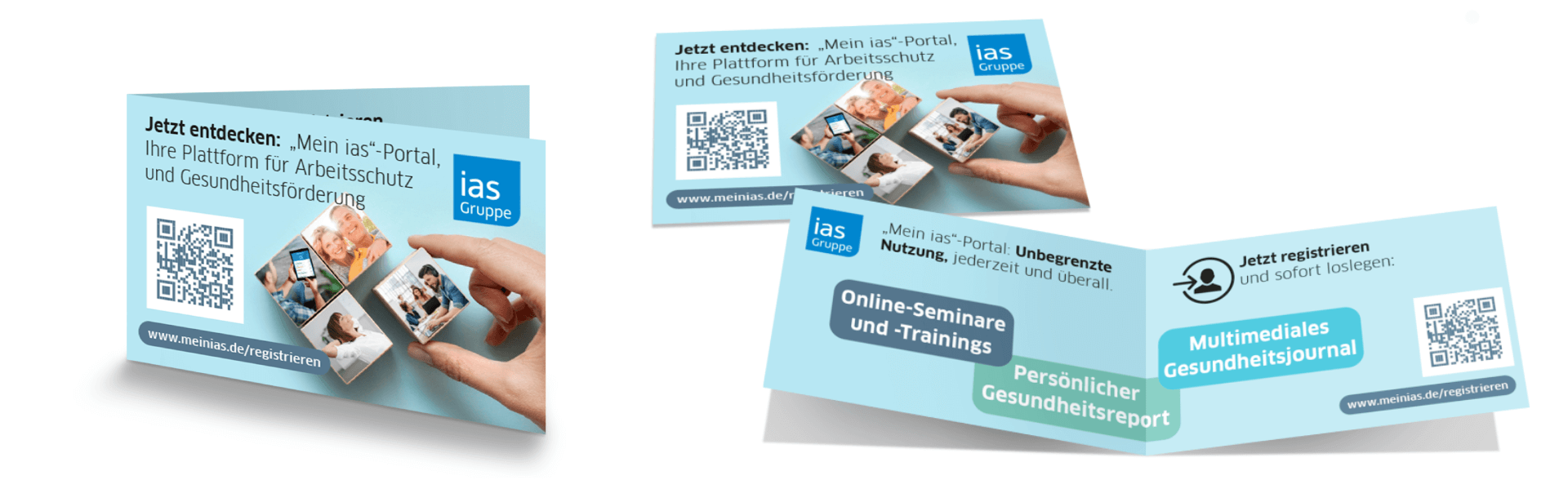 Mockup eines „Mein ias“-Info-Kärtchens.